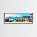 Panoramic Travel Poster Juarez, Mexico Canvas Print, Juarez, Mexico Painting, Mexico Art, Juarez Travel Art, Guest Room Painting