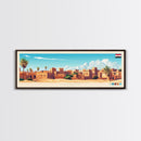 Luxor, Egypt Travel Poster Panoramic Canvas Print, Luxor, Egypt Painting, Egypt Art, Luxor Travel Art, Guest Room Painting
