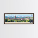 Panoramic Travel Poster Paisley, Scotland Canvas Print, Paisley, Scotland Painting, Scotland Art, Paisley Travel Art, Guest Room Painting