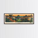 Maroua, Cameroon Panoramic Canvas Print, Maroua, Cameroon Painting, Cameroon Art, Maroua Travel Poster, Travel Art, Living Room Painting