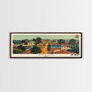 Obuasi, Ghana Panoramic Canvas Print, Obuasi, Ghana Painting, Ghana Art, Obuasi Travel Poster, Travel Art, Living Room Painting
