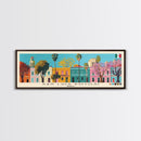 San Luis Potosi, Mexico Panoramic Canvas Print, San Luis Potosi, Mexico Painting, Mexico Art, San Luis Potosi Travel Poster, Travel Art, Guest Room Painting