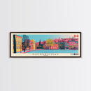 Sherbrooke, Canada Panoramic Canvas Print, Sherbrooke, Canada Painting, Canada Art, Sherbrooke Travel Poster, Travel Art, Housewarming Gift