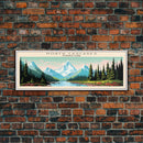 North Cascades National Park Panoramic Washington Travel Art, National Park Print, Minimalist Travel Art, Midcentury Modern Style Landscape