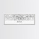 Panoramic Brussels City Map, Belgium Art, Map Print, Minimalist Wall Art, Canvas Art, Housewarming Gift, Street Map Art, Closing Gift