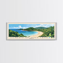 Beach of Oued Laou, Morocco Panoramic Print, Vacation Gift, Morocco Wall Art, Beach Painting, Beach Decor, Beach Or Lakehouse Art