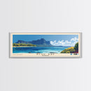 Blue Bay, Mauritius Panoramic Print, Vacation Gift, Mauritius Wall Art, Beach Painting, Beach Decor, Large Wall Art, Wood Frame Art