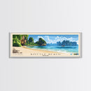 Bottle Beach, Thailand Panoramic Beach Print, Vacation Gift, Thailand Wall Art, Beach Painting, Beach Decor, Beach Painting