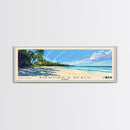 Bowman’s Beach, Florida Panoramic Print, Vacation Gift, Florida Wall Art, Beach Painting, Beach Decor, Large Wall Art, Wood Frame Art