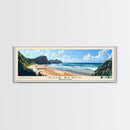 Piha Beach, New Zealand Panoramic Print, Vacation Gift, New Zealand Wall Art, Beach Painting, Beach Decor, Beach Or Lakehouse Art
