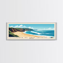 Praia de São Jacinto, Portugal Panoramic Print, Vacation Gift, Portugal Wall Art, Beach Painting, Beach Decor, Large Wall Art, Wood Frame Art