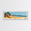 Quemado Beach, Morocco Panoramic Print, Vacation Gift, Morocco Wall Art, Beach Painting, Beach Decor, Large Wall Art, Wood Frame Art