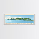 South Bass Island, Ohio Panoramic Print, Vacation Gift, Ohio Wall Art, Beach Painting, Beach Decor, Large Wall Art, Wood Frame Art