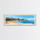 Sunny Beach, Bulgaria Panoramic Print, Vacation Gift, Bulgaria Wall Art, Beach Painting, Beach Decor, Beach Or Lakehouse Art