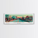 Albuquerque New Mexico Panoramic Travel Poster Canvas Print
