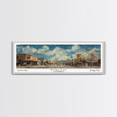 Rialto California Panoramic Print, Modern Framed Canvas Print, Travel Poster Art, Home Decoration, Wall Art, Office Decor