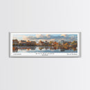 Rockford Illinois Panoramic Print, Trendy Framed Canvas Print, City Travel Poster, Home Decor, Office Wall Art, Gift Idea