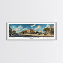 Round Rock Texas Panoramic Print, Elegant Framed Canvas Print, Travel Poster Art, Living Room Decor, Home Wall Art