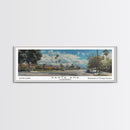 Santa Ana California Panoramic Print, Elegant Framed Canvas Print, Travel Poster Art, Home Decor, Living Room Wall Art