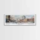 Stamford Connecticut Travel Poster, Framed Canvas Print, Wall Art, Home Decor, Travel Print, Office Decor, Living Room Art, Gift Idea