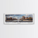Sterling Heights Michigan Travel Poster, Framed Canvas Print, Wall Art, Home Decor, Travel Gift, Living Room Art, Retro Style Art