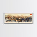 Alcorcón Spain Panoramic Travel Poster, Framed Canvas Print or Metal Wall Art, Travel Art, Home Decor, Panoramic Painting, Midcentury Art