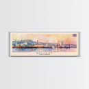 Belfast United Kingdom Travel Print Wall Art, Panoramic City Art, Travel Art, Wall Decor, Vacation Gift, Framed Canvas Print Or Metal Art