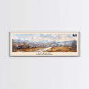 Brčko Bosnia Wall Art, Panoramic Travel Poster, Panoramic Framed Canvas Print, City Wall Art, Wall Hanging Home Decor, Travel Art