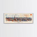 Jonkoping Sweden Travel Print Wall Art, Panoramic City Art, Travel Art, Wall Decor, Vacation Gift, Framed Canvas Print Or Metal Art