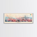 Kielce Poland Wall Art, Panoramic Travel Poster, Panoramic Framed Canvas Print, City Wall Art, Wall Hanging Home Decor, Travel Art