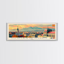 Alcalá Spain Travel Art, City Art, Framed Canvas Print or Metal Wall Art, Europe Travel Poster, Panoramic Wall Art, Extra Wide Wall Art