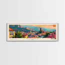Burgos Spain Wall Art, Panoramic Travel Poster, Panoramic Framed Canvas Print, City Wall Art, Wall Hanging Home Decor, Travel Art