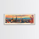 Coventry United Kingdom Wall Art, Panoramic Travel Poster, Panoramic Framed Canvas Print, City Wall Art, Wall Hanging Home Decor, Travel Art
