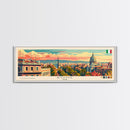 Rome Italy Travel Print Wall Art, Panoramic City Art, Travel Art, Wall Decor, Vacation Gift, Framed Canvas Print Or Metal Art