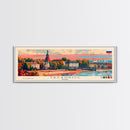 Taganrog Russia Travel Art, City Art, Framed Canvas Print or Metal Wall Art, Europe Travel Poster, Panoramic Wall Art, Extra Wide Wall Art
