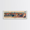 Tartu Estonia Wall Art, Panoramic Travel Poster, Panoramic Framed Canvas Print, City Wall Art, Wall Hanging Home Decor, Travel Art