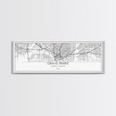 Panoramic Grand Prairie City Map, Texas Art, Map Print, Minimalist Wall Art, Canvas Art, Housewarming Gift, Street Map Art, Closing Gift