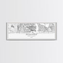Panoramic Jacksonville City Map, Florida Art, Map Print, Minimalist Wall Art, Canvas Art, Housewarming Gift, Street Map Art, Closing Gift