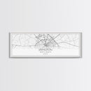 Panoramic Lexington City Map, Kentucky Art, Map Print, Minimalist Wall Art, Canvas Art, Housewarming Gift, Street Map Art, Closing Gift