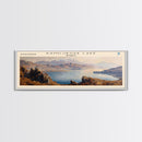 Kamilukuak Lake Framed Canvas Print, Lake House Decor, Panoramic Wall Art, Travel Poster, Captivating Lake Painting, Nature Art