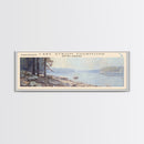 Lake Strom Thurmond South Carolina Framed Canvas Print, Lake House Decor, Panoramic Wall Art, Travel Poster, Serene Landscape Painting, Bedroom Decor