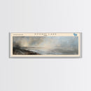 Tatinnai Lake Panoramic Wall Art, Framed Canvas Print, Lake House Decor, Travel Poster, Beautiful Lake Scene, Living Room Decor, Home Decoration