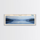 Takslesluk Lake Panoramic Wall Art, Framed Canvas Print, Lake House Decor, Travel Poster, Serene Lake Scene, Living Room Decor