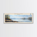 Woods Canyon Lake Arizona Panoramic Wall Art, Framed Canvas Print, Lake House Decor, Travel Poster, Serene Landscape, Home Art