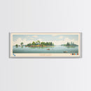 Sylvan Lake, South Dakota Framed Canvas Print, Lake House Decor, Midcentury Modern Art, Pop Art, Travel Poster, Bedroom Wall Art