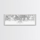 Panoramic Madrid City Map, Spain Art, Map Print, Minimalist Wall Art, Canvas Art, Housewarming Gift, Street Map Art, Closing Gift