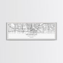 Panoramic Minneapolis City Map, Minnesota Art, Map Print, Minimalist Wall Art, Canvas Art, Housewarming Gift, Street Map Art, Closing Gift