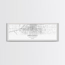 Panoramic Springfield City Map, Missouri Art, Map Print, Minimalist Wall Art, Canvas Art, Housewarming Gift, Street Map Art, Closing Gift