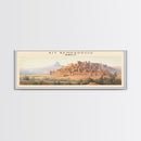 Ait Benhaddou Travel Poster Print, Framed Canvas Wall Art, Metal Wall Art, Morocco art, Gift For Him, Travel Wall Art, Travel Lover Gift
