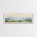 Blue Mountains Travel Print Wall Art, Travel Poster Print, Retro Style COUNTRY Home Decor, Wall Hanging, Travel Gift Idea, Unique Metal Art